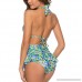SWSMCLT Women's Flounce Halter Bikini Ruffle Skirted Swimsuits 2 Piece Swimdress Bathing Suit Blue B07MTYB9J7